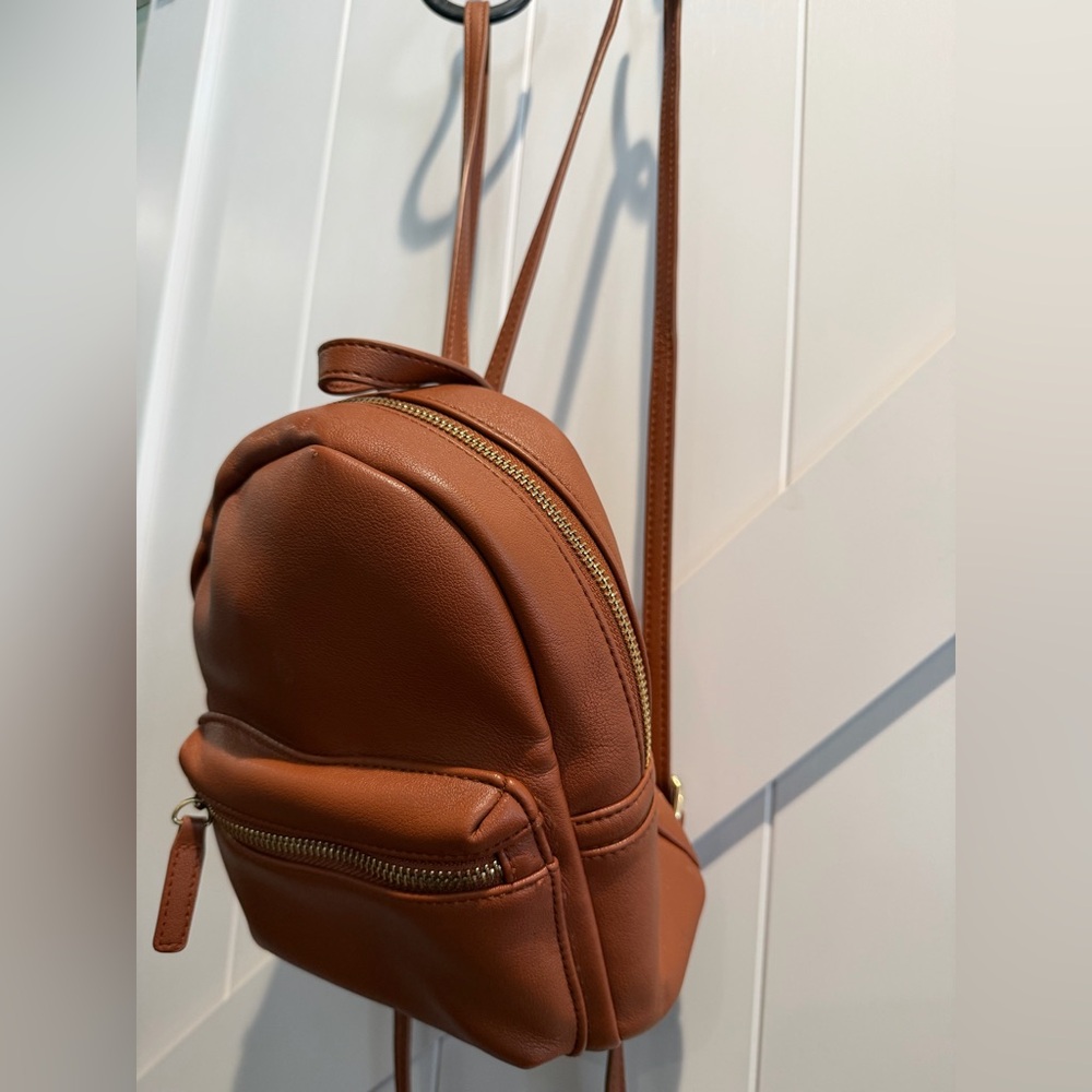 Brown Mini Backpack - image 2